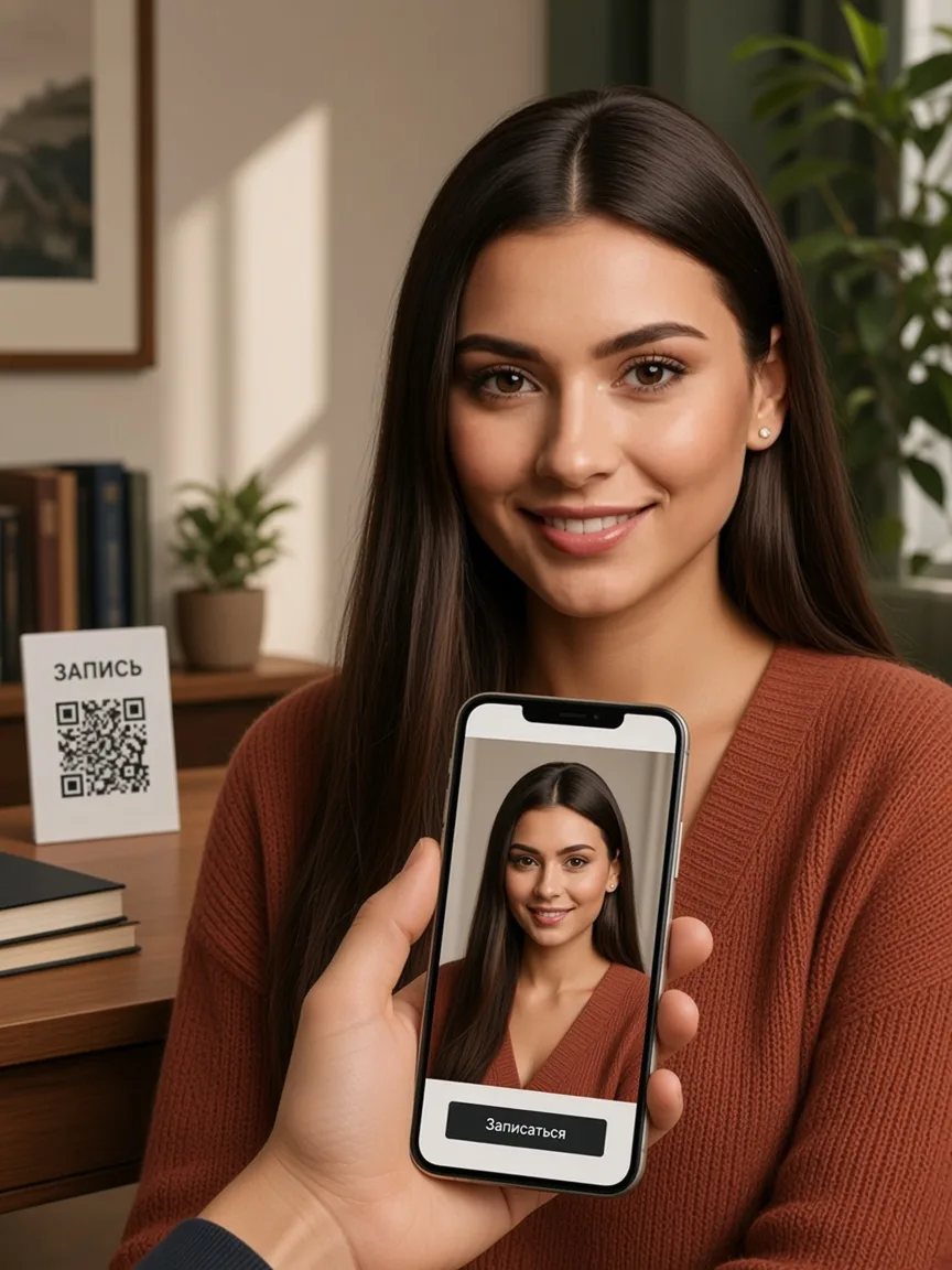 Ссылка и QR репетитора